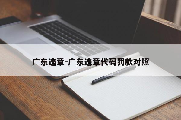 广东违章-广东违章代码罚款对照